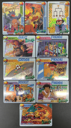 Lot of 10 PRISM Carddass Vending Bandai Japanese Pokemon Card NRMT **Read** - Image 1