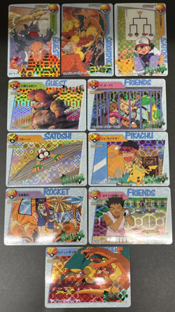 Lot of 10 PRISM Carddass Vending Bandai Japanese Pokemon Card NRMT **Read** - Image 2