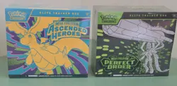 Lot of 2: Pokemon TCG Ascended Heroes ETB + Perfect Order ETB New Sealed Boxes - Image 1
