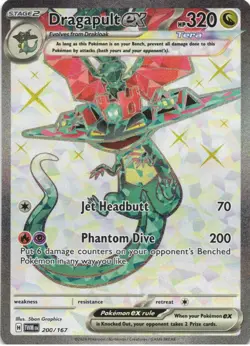 Dragapult ex 200/167 Ultra Rare Twilight Masquerade Pokemon - Image 1
