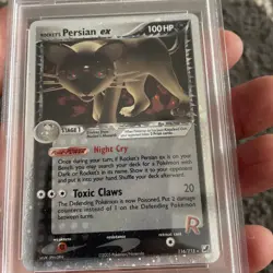 Rocket's Persian EX 116/115 PSA 8 Unseen Forces Pokemon Card - Image 2