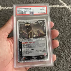 Rocket's Persian EX 116/115 PSA 8 Unseen Forces Pokemon Card - Image 5