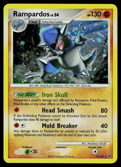 Pokemon Card - Rampardos Platinum 13/127 Holo Rare - Image 1