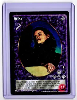 1995 ARIKA - VAMPIRE: THE ETERNAL STRUGGLE POWERFUL RARE TRADING CARD - Image 1