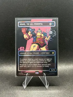 Krang, the All-Powerful (Surge Foil) - Borderless | Pixel - MTG Commander: TMNT - Image 1