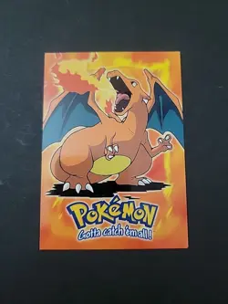 LP Charizard E6 of 12 Topps Movie Edition Black Logo Pokemon Card - Image 1