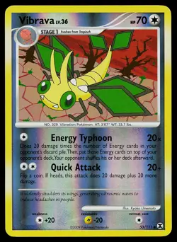 Pokemon Card - Vibrava Rising Rivals 53/111 Uncommon Reverse Holo - Image 1