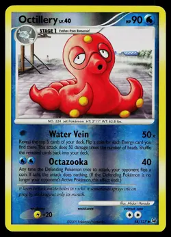 Pokemon Card - Octillery Platinum 58/127 Uncommon Reverse Holo - Image 1
