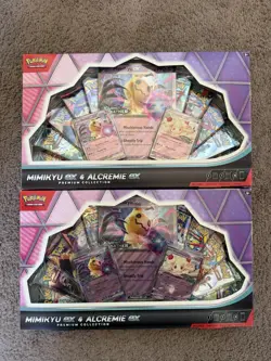 Pokemon TCG Mimikyu Ex & Alcremie Ex Premium Collection Box NEW Sealed Lot of 2 - Image 1