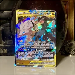 Pokemon Reshiram & Zekrom GX TAG TEAM Ultra Rare Holo 157/236 270 HP - Image 1