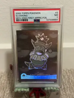 2000 Topps Pokemon Movie First Appearancs SLOWKING #2 PSA 7 - Image 1