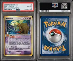 2006 POKEMON EX DRAGON FRONTIERS #8 NINETALES DELTA SPECIES - HOLO PSA 8 - Image 3
