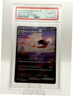 2023 Pokemon Charizard ex Special Art Rare Japanese 151 SV2a #201 PSA 10 - Image 1