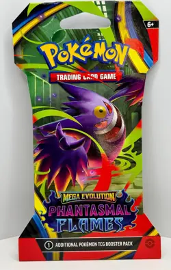 Pokemon TCG Mega Evolution Phantasmal Flames Booster Pack Lot of 4 Sealed - Image 5