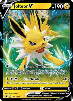 JOLTEON V SWSH151 HOLO P SWORD & SHIELD PROMO POKEMON NM/M - Image 1
