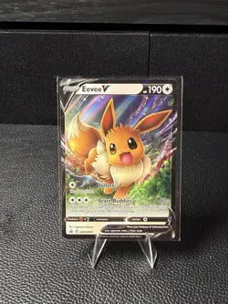 Eevee V SWSH065 Promo SWSH Black Star Pokemon Near Mint - Image 1
