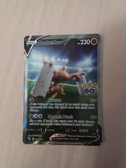Pokemon TCG Conkeldurr V (Alternate Full Art) 074/078 -Pokemon GO-Near Mint Holo - Image 1