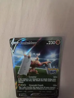 Pokemon TCG Conkeldurr V (Alternate Full Art) 074/078 -Pokemon GO-Near Mint Holo - Image 3