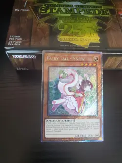 Yugioh Stampede - Fairy Tail - Snow - Platinum Secret Rare - RA04-EN269 - Image 1