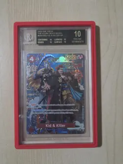 One Piece EB01-003 The Azure Sea Seven Kid & Killer SP BECKETT 10 BLACK LABEL - Image 1