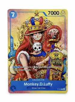 Monkey.D.Luffy (2nd Anniversary Stamped Promo) P-043 One Piece TCG LP - READ - Image 1