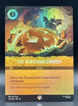Disney Lorcana Whispers In The Well THE HORSEMAN STRIKES Epic Foil 207/204 - Image 1
