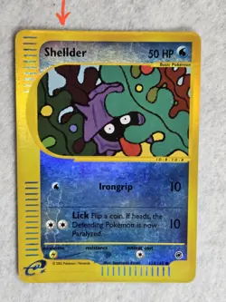Pokemon Card Shellder Expedition 129/165 Common Reverse Holo E Reader LP - Image 1