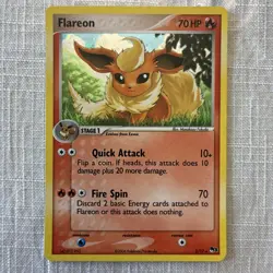 Pokemon 2006 TCG Flareon Holo Rare Card 2/17 Pop Series 3 Promo NM/LP - Image 1
