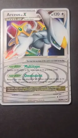 Pokemon TCG 2009 Platinum Arceus LV.X Ultra Rare Holo Card 94/99 LP Condition - Image 1