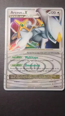 Pokemon TCG 2009 Platinum Arceus LV.X Ultra Rare Holo Card 94/99 LP Condition - Image 3