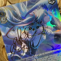 Hatsune Miku Diva BW Goddess Waifu Anime Holo Card SIGNATURE Star - Image 5