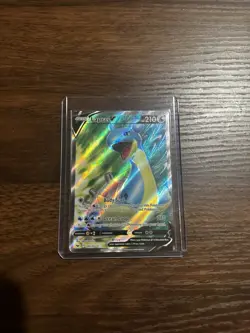 Pokemon Sword & Shield Lapras v Full Art Ultra Rare Holo Card 189/202 NM Raw - Image 1