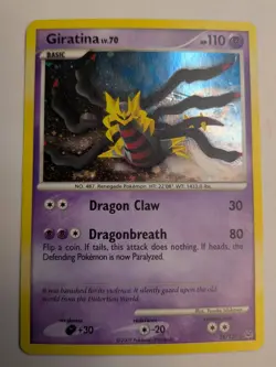 Giratina Lv. 70 28/127 Platinum Holo Rare Pokemon Trading Card Game 2009 - Image 1