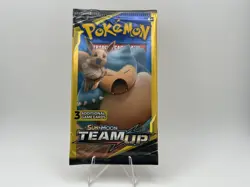 Pokemon Team Up Mini Booster Pack Eevee Snorlax 3 Card Factory Sealed - Image 1