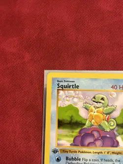 Pokemon TCG 1st Edition Shadowless Squirtle 63/102 NM/BETTER - Image 2