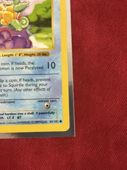 Pokemon TCG 1st Edition Shadowless Squirtle 63/102 NM/BETTER - Image 5