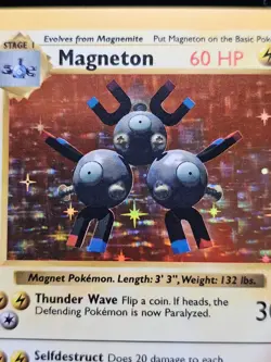 NM/EX - Magneton - 9/102 - Shadowless - Base Set - Pokemon Card - Image 2