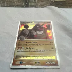 Pokemon Rhyperior LV.X DP29 2008 Holo Rare 170 HP Hard Crush Upthrow Card - Image 1