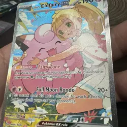 Lillie’s Clefairy ex 280/217 SECRET SIR Pokemon Ascended Heroes well centered - Image 2