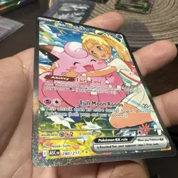 Lillie’s Clefairy ex 280/217 SECRET SIR Pokemon Ascended Heroes well centered - Image 3