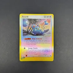 Azurill 31/100 Reverse Holo Pokemon EX Sandstorm 2003 Vintage NM - Image 1