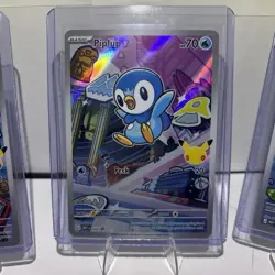 Pokemon TCG First Partner Illustration Collection Holo Chimchar, Turtwig Piplup - Image 4