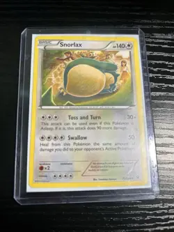 Pokemon Snorlax 77/124 NM Rare 2016 XY Fates Collide TCG - Image 1