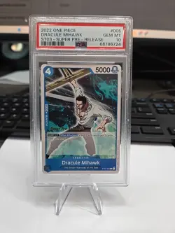 PSA 10 - 2022 one piece Dracula mihawk st03-super pre-release - Image 1