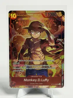 One Piece Monkey.D.Luffy (ST10-006) Super Rare Full Art Foil 11000 Power - Image 1