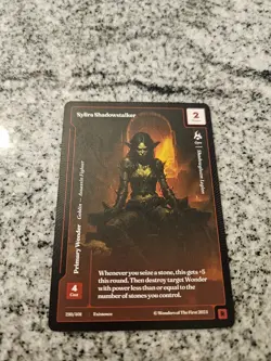 Wonders of the First SYLIRA SHADOWSTALKER #210/401 Rare NM - Image 1