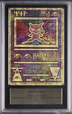 ARS 10 Ancient Mew SM-P Movie Mewtwo Strikes Promo Pokemon Card Japan 2019 - Image 1