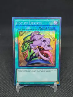 Pot of Desires RA01-EN056 Prismatic Collector’s Rare 1st Ed NM Yugioh Card - Image 1