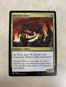 Necrotic Sliver - MTG Magic Card - Time Spiral Remastered TSR - Image 1