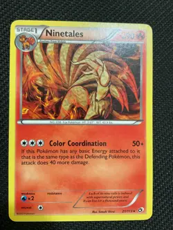Ninetales 21/113 Legendary Treasures Pokemon TCG Card LP 2013 - Image 1